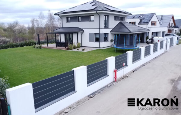 Nowoczesne ogrodzenie aluminiowe – Wrocław , woj. dolnośląskie | Karoń