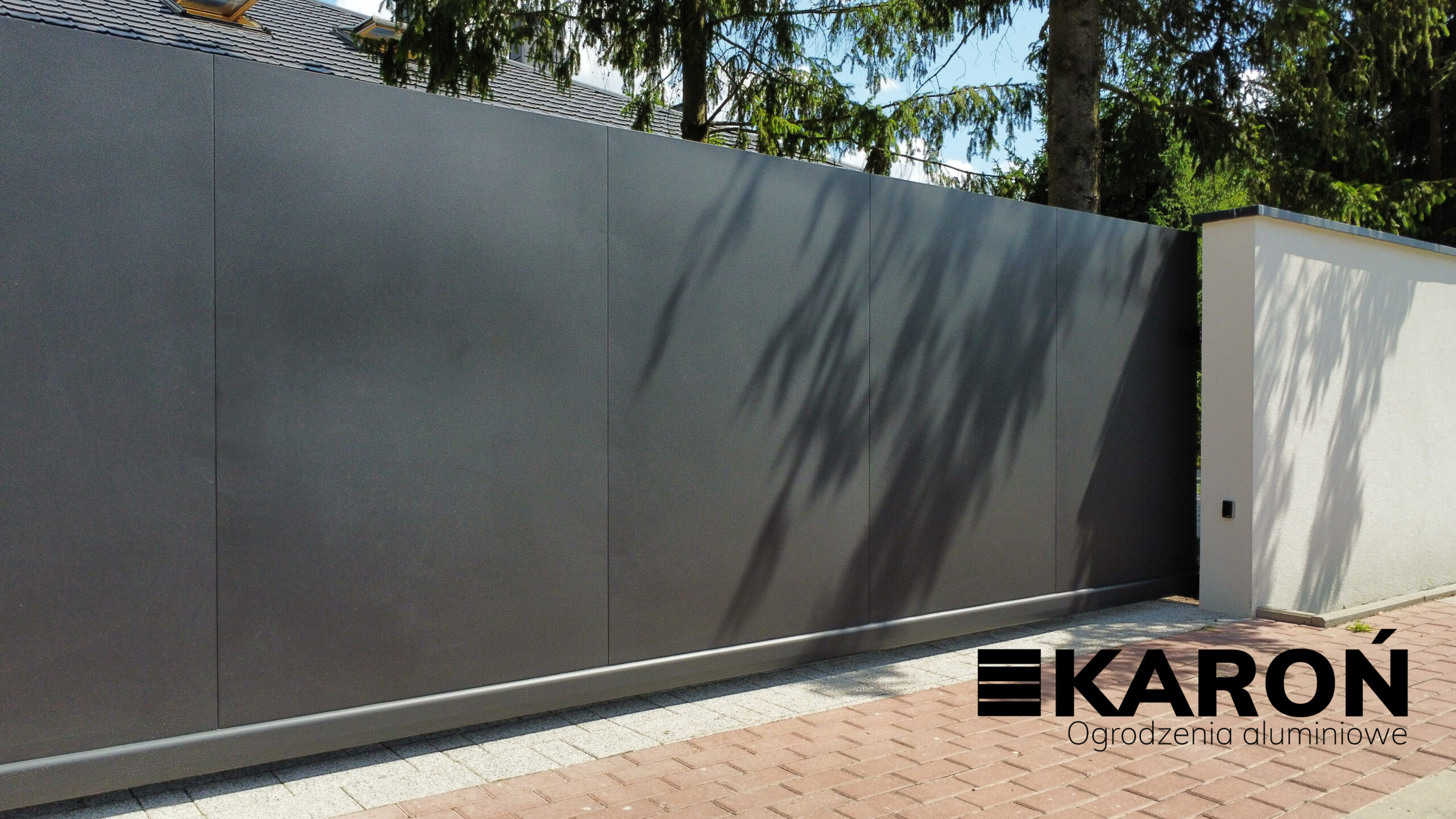 Brama i furtka pełna aluminiowa – Warszawa