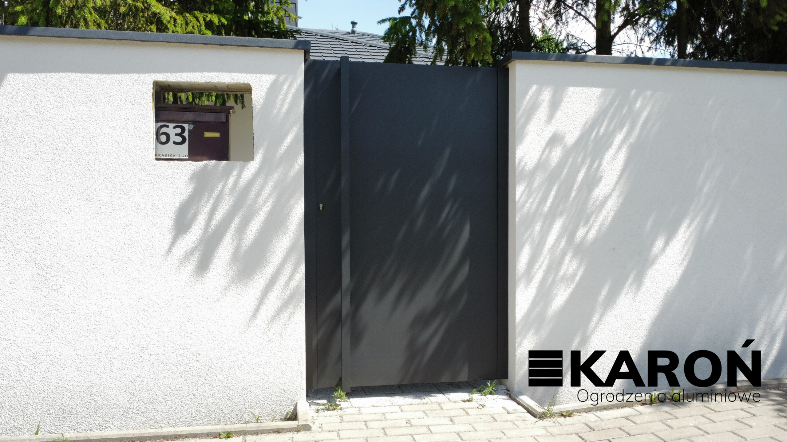 Ogrodzenia aluminiowe pełne Warszawa – realizacja