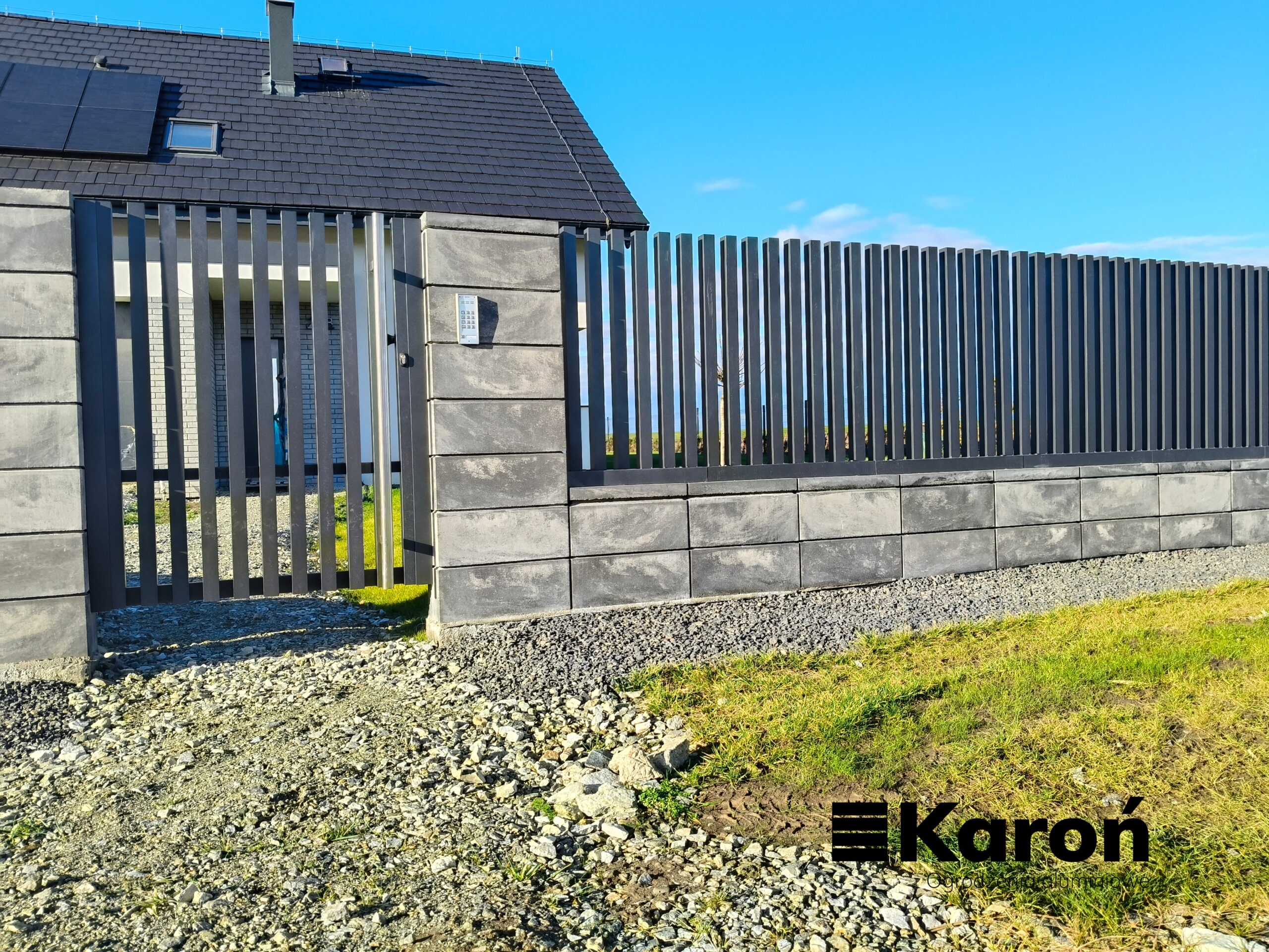 Premium ogrodzenie aluminiowe – system 50×50 – Wrocław