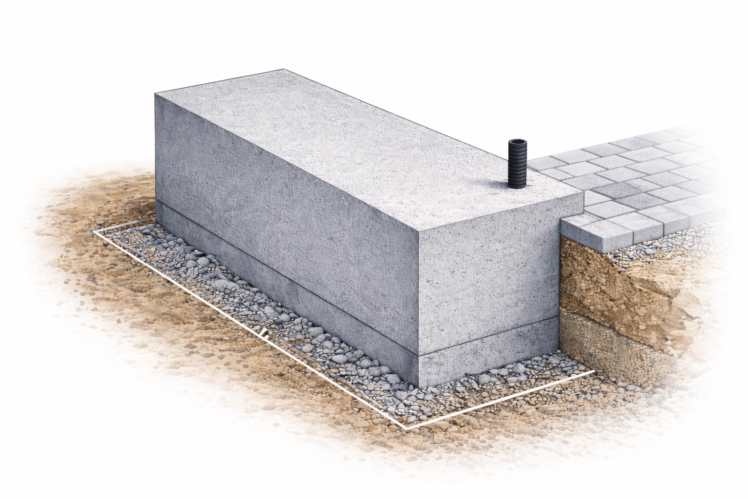 Fundament Bramy przesuwnej